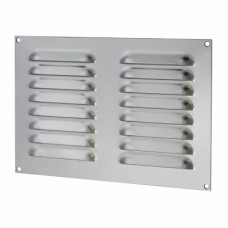 Exel Hooded Louvre Vent - 242 x 165mm - 6600mm² Free Air Flow - Polished Stainless Steel