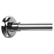 Croydex Shower Rail - L Shaped - Telescopic Rod - 1400-2600mm Length - Chrome