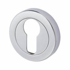 Hampstead Escutcheon - 48mm Diameter - Euro - Polished Chrome