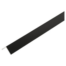 Rothley 2500mm Aluminium Angle - Equal Sided - 23.5 x 23.5 x 1mm - Matt Black 