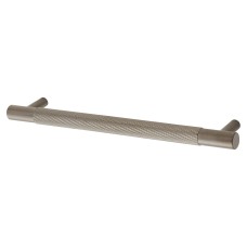 Alexander & Wilks Brunel 12mm Knurled T-Bar Cabinet Pull Handle - 160mm Centres - PVD Dark Bronze