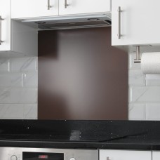 Exel Aluminium Kitchen Splashback - 900 x 750mm - Matt Chocolate