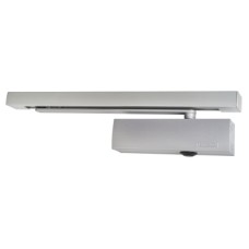 GEZE TS5000E Electromagnetic Fire Door Closer - Power Size 2-6 - Pull Side Mounting - Silver
