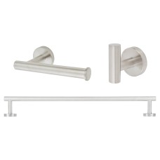 Exel Essential Bathroom Set - Satin Stainless Steel