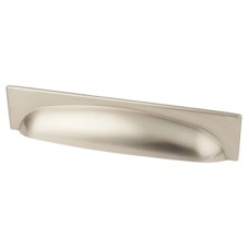 Crofts & Assinder Georgia Cabinet Cup Handle - 128mm Centres - Brushed Nickel