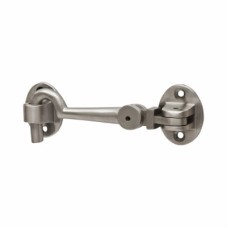 Hampstead Heavy Duty Cabin Hook & Eye - 75mm Length - Satin Nickel