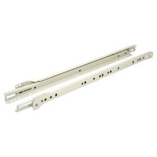 FVG Base Mount Drawer Runner - Single Extension - 300mm Length - 30kg - White