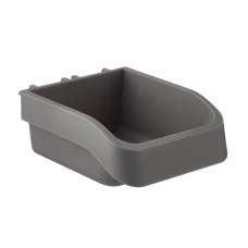 elfa Garage+ Storage Top Track System - Short Bin for Storing Board - Matt Grey