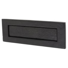 Olde Forge Plain Letter Plate - 254 x 90mm - Antique Black Iron