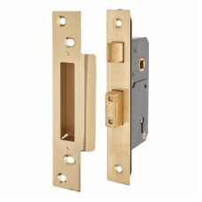 Narrow 5512 5 Lever Sashlock - 51mm Case - 35mm Backset - Polished Brass