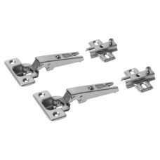 FVG Slide-On Cabinet Hinge - 95° - Overlay - Zinc Plated - Pair