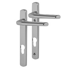 Carlisle Brass uPVC Solid Brass Multipoint Door Handle - 92mm c/c - Polished Chrome