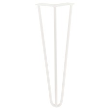 Exel Hairpin Leg - 3 Pin - 400mm Height - White - Pair