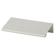 Exel Vora Lipped Edge Cabinet Pull Handle - 64mm Centres - Brushed Aluminium