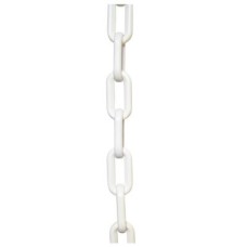 Plastic Chain - 6mm Link - 5m Length - White