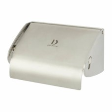 Dolphin Single Toilet Roll Holder with Flap - 70 x 135 x 98mm - Stainless Steel