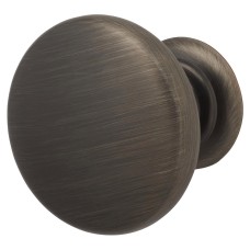 Crofts & Assinder Monmouth Round Cabinet Knob - 32mm Diameter - Brushed Iron