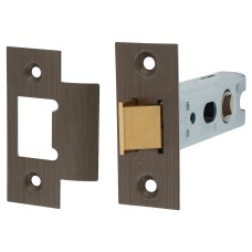 Jedo Heavy Duty Tubular Latch - 76mm Case - 57mm Backset - Square - Antique Brass