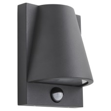Forum Zinc Vesoul LED Domed Outdoor Down Wall Light with PIR - IP43 - Anthracite