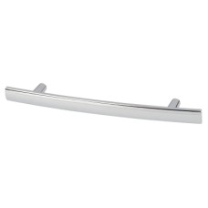 Exel 14mm Curved T-Bar Cabinet Pull Handle - 128mm Centres - Polished Chrome