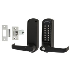 Codelocks CL610 Heavy Duty External Marine Grade Push Button Code Lock and Latch - Black