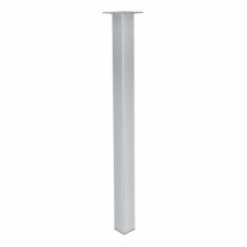 Square Worktop Support Breakfast Bar Table Leg - 60 x 870mm - Polished Chrome