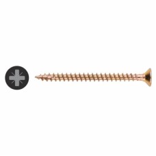 Vida All Purpose Pozi Countersunk Wood Screws - 4.0 x 50mm - Yellow Zinc - Pack of 200
