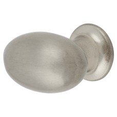 Exel Smooth Round Cabinet Knob - 25mm Diameter - Satin Nickel