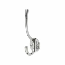 Heritage Brass Victorian Light Duty Single Hat & Coat Hook - 125 x 51mm - Polished Chrome