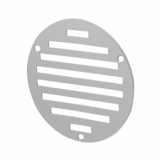 Exel Circular Slotted Vent -102 x 102mm - 1125mm² Free Air Flow - Polished Stainless Steel 