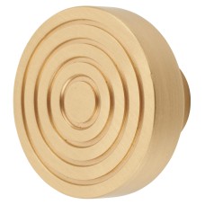 Frelan Hoxton Murray Round Cabinet Knob - 40mm Diameter - Satin Brass