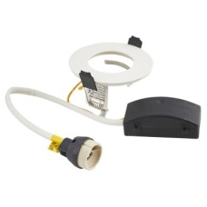 Integral LED Evofire IP65 Fire Rated LED Fixed Downlight with GU10 Holder - Matt White