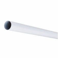 Rothley 25mm Round Steel Hanging Rail Tube - 1829mm Length - White