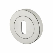 Excel Escutcheon - 52mm Diameter - Keyhole - Polished Chrome