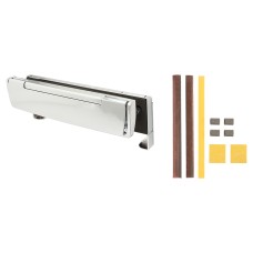 Arrone AR708HS Fire Rated TS008 Security Letter Plate - 310 x 21mm - Polished Chrome