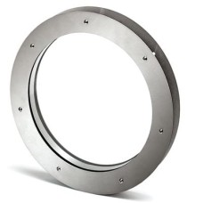 North 4 Designs Twin Glazed Round Vision Panel - 305mm Diameter - FD30 - Brushed Stainless Steel