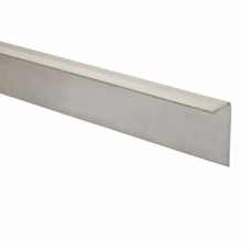 Toilet Cubicle Head Rail - 'L' Angled - 19-20mm Panels - 304 Stainless Steel