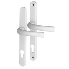 Hoppe Tokyo 1710RH/3633N uPVC Multipoint Door Handle - Long Plate - 92mm c/c - White