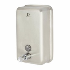 Dolphin Vertical Soap Dispenser - 206 x 121 x 72mm - Satin Stainless Steel