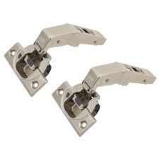 Blum CLIP Top Soft Close Blind Corner Cabinet Hinge - 95° - Inset - Zinc Plated - Pair