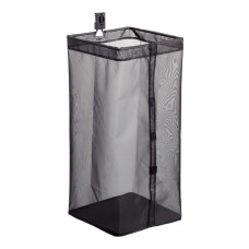elfa Garage+ Storage Top Track System - Large Square Mesh Bag for Storage Track - Matt Grey