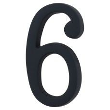 Heritage Brass 76mm Concealed Screw Fix Door Numeral - 6 / 9 - Matt Black