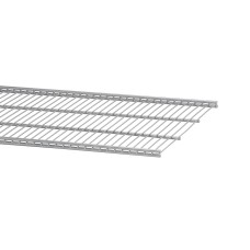 elfa Top Track System - Click In Ventilated Wire Shelf - 607 x 494mm - Platinum