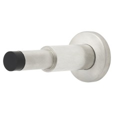 Hampstead Lines Projection Door Stop - 100mm Projection - Satin Stainless Steel