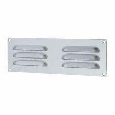 Exel Hooded Louvre Vent - 229 x 76mm - 3973mm² Free Air Flow - Satin Aluminium