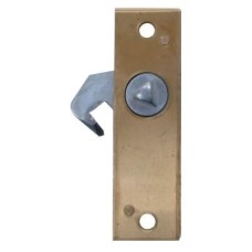 Hook Bolt Budget Lock - 78 x 23mm - Left Hand - Brass