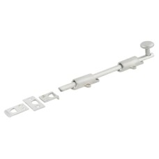 Hampstead French Door Bolt/Flat Section Bolt - 202 x 42mm - Satin Chrome