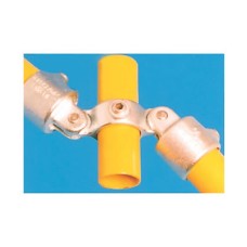 Combination Connector with Through Centre Tube - Key Clamp System - Double Swivel - Galvanised