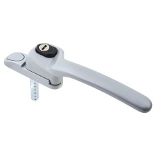 Fab & Fix uPVC/Timber Connoisseur Offset Locking Multipoint Window Handle - LH - Premium Satin
