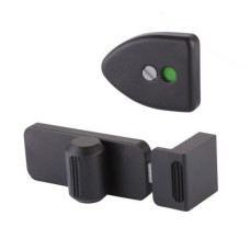 Designer Toilet Cubicle Indicator Bolt - 17-21mm Panels - Black Textured